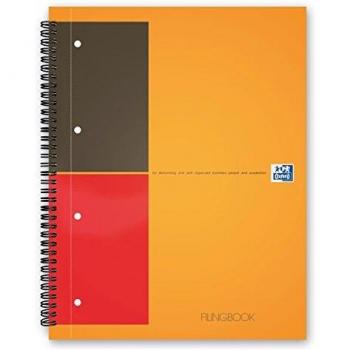 Cuaderno A4+ Oxford Internacional Filingbook 200 páginas, rayado 6 mm, cubierta de polipropileno
