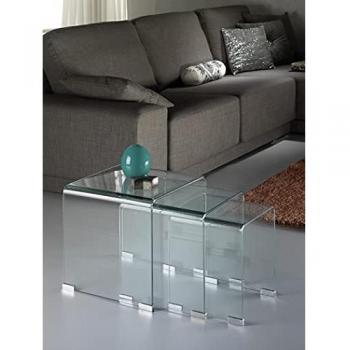 Schuller 552283 Gigogne Mesa Comedor Cristal/Transparente 42 x 42 x 42 cm