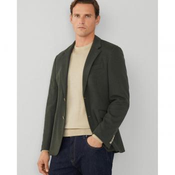 Americana de hombre classic en tejido piqué kaki de Hackett London