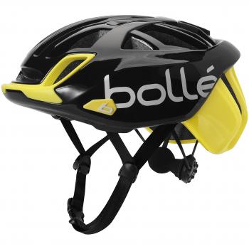 Bollé (CEBF5) 31585 Casco Ciclismo, Unisex Adulto, Negro/Amarillo, 58-62 cm