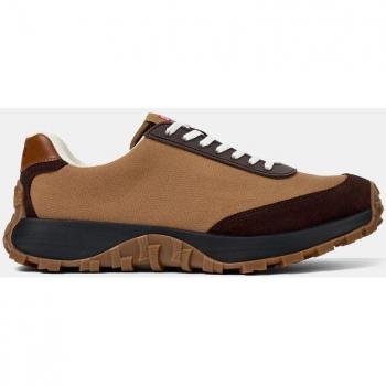Zapatillas deportivas de hombre Camper Drift Trail con suela Vibram lisas, color marrón negro, talla 45