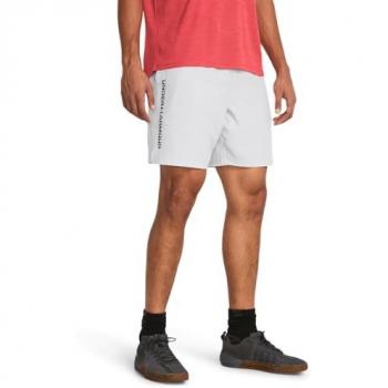 Shorts Woven Wordmark Under Armour para Hombre - Color Blanco y Gris - Talla L