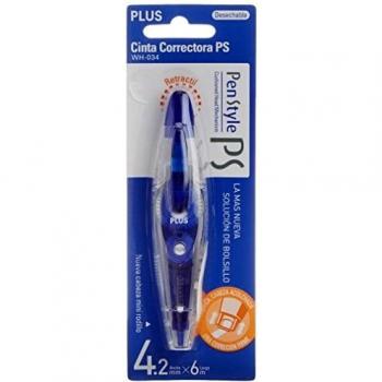 Corrector Plus Ps Pen 42X6M Azul