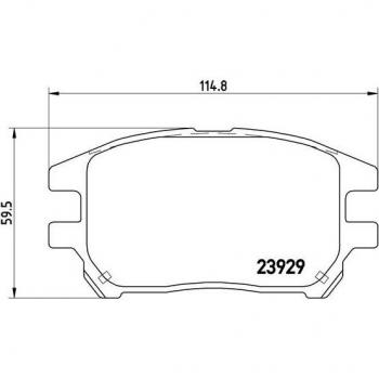 Juego de 4 pastillas de freno BREMBO P 56 050