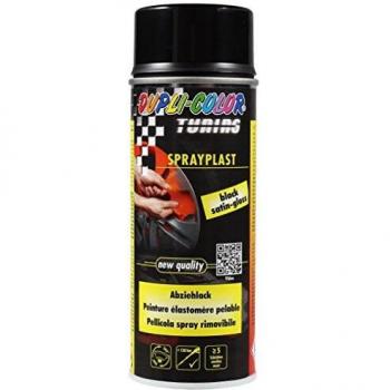 Sprayplast Dupli Color 400ml Pintura en Aerosol Abziehlack Negro Satinado Brillante