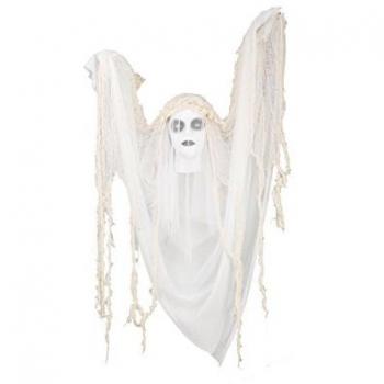 Decoración para Halloween Novia Fantasma con Movimiento, Luz y Sonido 120 x 18 x 65 cm
