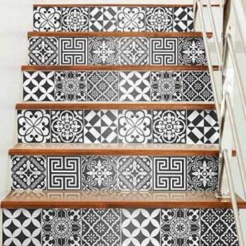 Ambiance-Live col-RV-0318_20x20cm Pegatinas Adhesivas de Azulejos, Multicolor, 20 x 20 cm, Set de 60 Piezas