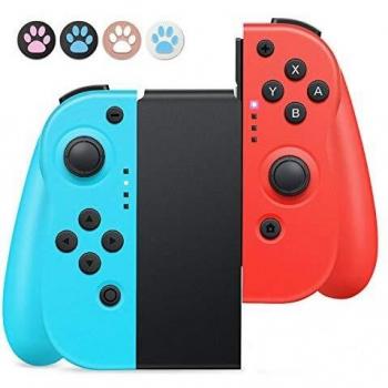 Mandos para Nintendo Switch,Timoom Bluetooth Wireless Controller Gamepad Joystick Controlador De Reemplazo Izquierdo Y Derecho para Joy Con