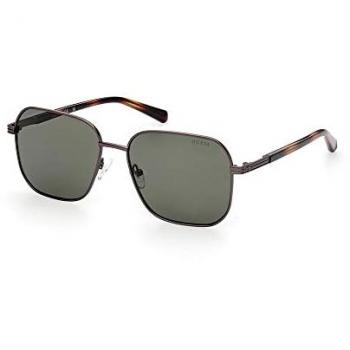 Gafas de sol Guess GU000515707N para hombre, diámetro de lente 57 mm, color Matte Dark Nickel Tin