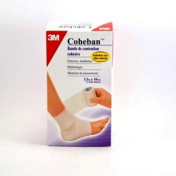 3 m-Coheban 10 cm x 3,5 m cohesivo banda de sujeción