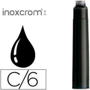 Inoxcrom 00965206 - Cartucho de tinta, 6 unidades, color negro