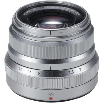 Fujifilm XF35mmF2 R WR - Objetivo, color plateado