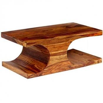 vidaXL Mesa Centro 90x50x35 cm Madera Sheesham Mesita Mesilla Mueble Auxiliar