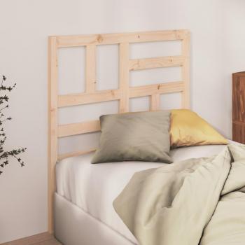Cabecero de cama 96x4x104 cm madera maciza de pino