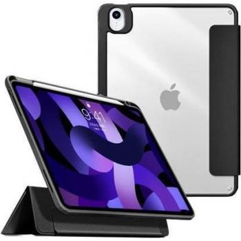 Estuche Folio eSTUFF Boston con Espejo Desmontable para iPad 10.2 (2019, 2020, 2021) - Gris/Transparente