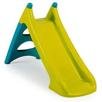 Smoby-310281 Tobogán pequeño XS Verde y Azul