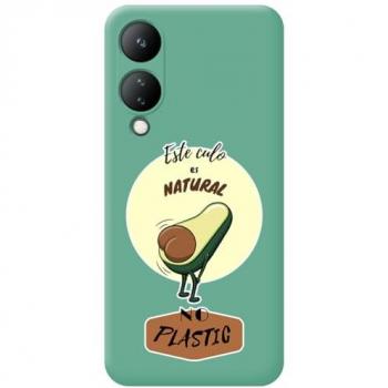 Funda Silicona Líquida Verde Vivo Y17s con Diseño de Culo Natural