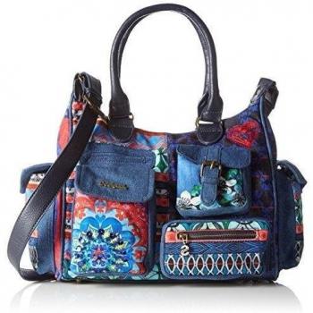 Desigual London Medium Culture Clu - Bolso para mujer, color marino