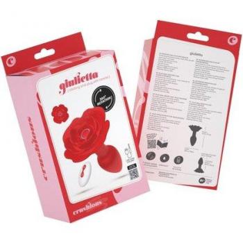 Crushious Giulietta Plug Anal Giratorio con Mando a Distancia - 1ud, diseño ergonómico, material de silicona suave y seguro para el cuerpo, función giratoria, control remoto inalámbrico, sumergible en
