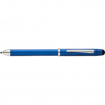 Cross Tech3+ - Bolígrafo multi-funcional, color azul metalizado