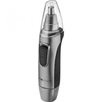 Clatronic NE 3595 Cortapelos para Nariz y Orejas con Luz, Cuchillas de Acero Inoxidable, Sin Dolor, Cabezal Extraíble, Incluye Pila y Capucha Protectora