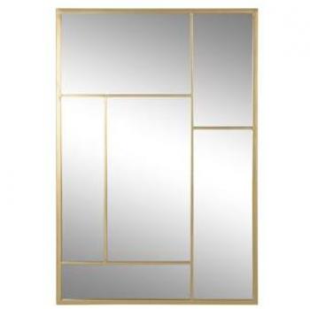 Espejo de pared Home ESPRIT Dorado 60 x 2 x 90 cm