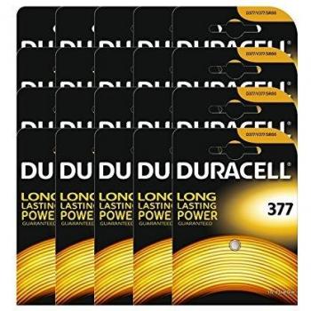 20 x Duracell 377 1.5v Silver Oxide Watch Battery Batteries SR626SW AG4 626 D377