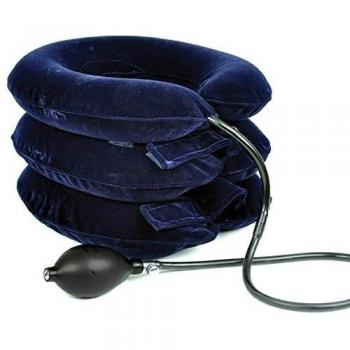 Collar para la tracción cervical inflable FreeNeck - Collarín Tracción Cervical Inflable Del Cuello - Para El Dolor De Cabeza Y Hombros