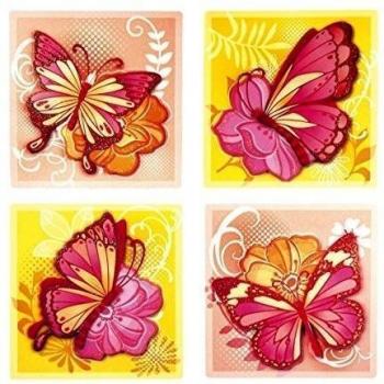 ZEP Sticker Set mit verschiedenen Motiven, Schmetterling, 30 x 30 cm