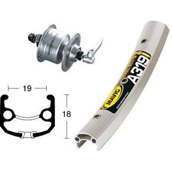 Bike-Parts V-RAD 75Nabend DH3N72 Bicicleta de Paseo, Plata, Size