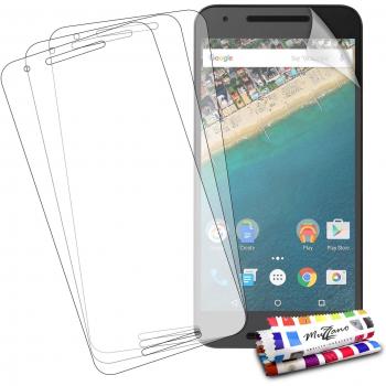 3 Protecciones de Pantalla transparentes para GOOGLE/LG NEXUS 5X UltraClear Originales de MUZZANO de Calidad PREMIUM - Tratamiento Anti-rayado, Anti-rastro y Anti-polvo + De regalo 1 ESTILETE + 1 PAÑO MUZZANO