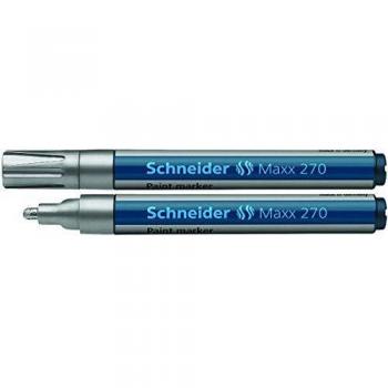 Marcador Pintura Maxx 270 Plata, Punta Fibra Gruesa 1-3mm
