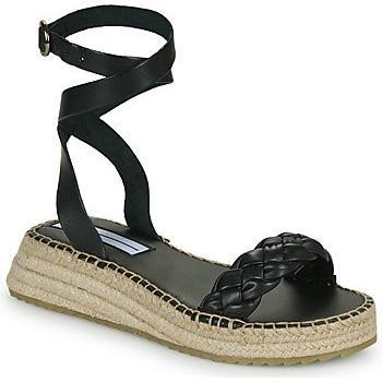 Sandalias de mujer Pepe Jeans Kate Braided negras con hebilla, casuales, altura de 3 a 5 cm, modelo PLS90590