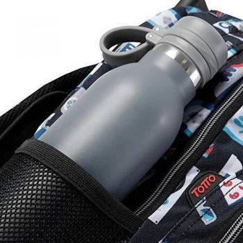 TOTTO Morral Rue Bomper Renglones Mochila, Unisex Adulto, Estampado, Talla Única