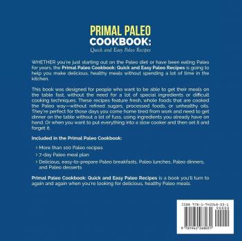 Recetario Primal Paleo: Recetas Rápidas y Fáciles de Cocina Paleo