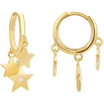 Pendientes Luxenter Africa Basic de Metal Bañado en Oro
