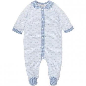 Pelele de bebé niño con estampado de pececitos