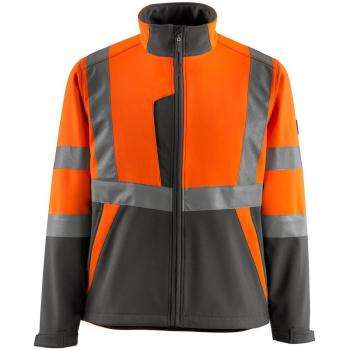 Chaqueta Softshell Unisex Hi-Vis Kiama 2XL Naranja/Gris Oscuro