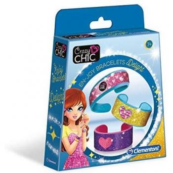 Clementoni-18532 - Delight Bracelets - abalorios y set para hacer pulseras infantiles a partir de 7 años