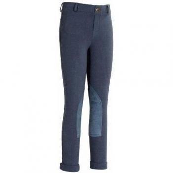 Chica Tuffrider de arranque Lowrise Pull-On Jods Breech, color Tela vaquera, tamaño 16