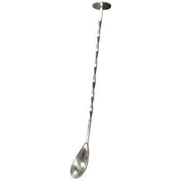 Vin Bouquet FIK 025 - Cuchara Roscada, Cuchara Cocktail, Cuchara Coctel, Cucharilla cocktail, Cucharilla Gin Tonic, Negro, 25 cm