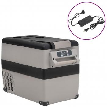 Bolsa frigorífico con asa y adaptador blanco y negro 35 L PP y PE