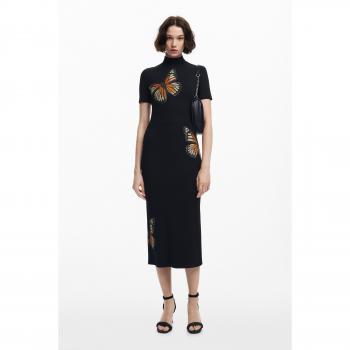 Desigual VEST VIRGINIA Women's Long Dress in Black