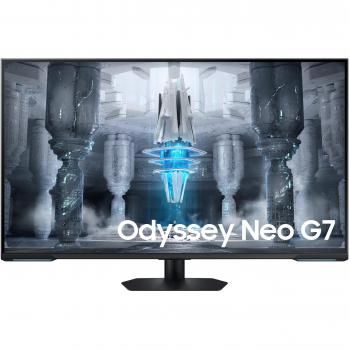 Samsung Odyssey Neo G7 S43CG700NU 43 4K UHD Smart LED Gaming Monitor, 1ms Response Time, 144Hz Refresh Rate, VA Panel, Smart TV Capabilities, Multimedia Features, Black