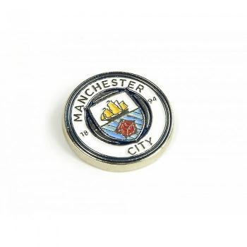 Pin oficial del escudo de fútbol del Manchester City FC Multicolor One Size