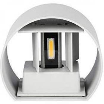Lámpara de pared LED COB doble 6W IP65 blanca 3000K V-TAC VT-756