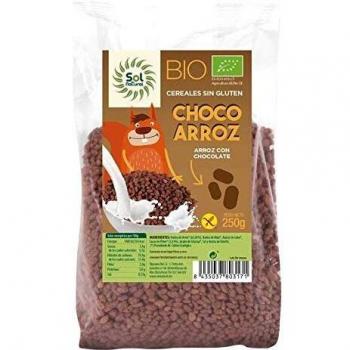 SOLNATURAL Choco ARROZ SIN Gluten Bio 250 g, Estándar, Único