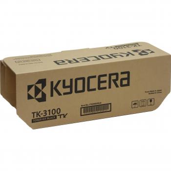 Kyocera TK-3100 Original Tóner Negro de Alta Capacidad 12,500 Páginas para Ecosys M3040, M3540, FS-2100, FS-4200 (1T02MS0