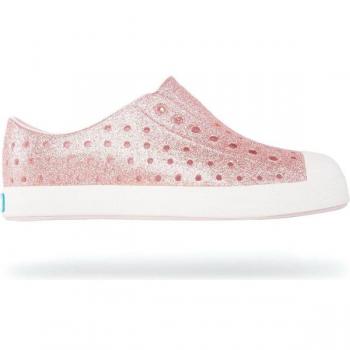 Native Girls' Jefferson Bling Glitter Waterproof Slip-On Sneakers - Toddler & Little Kid