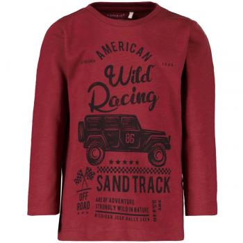NAME IT - Camiseta de Manga Larga - para niño Rojo Rosso 92 cm